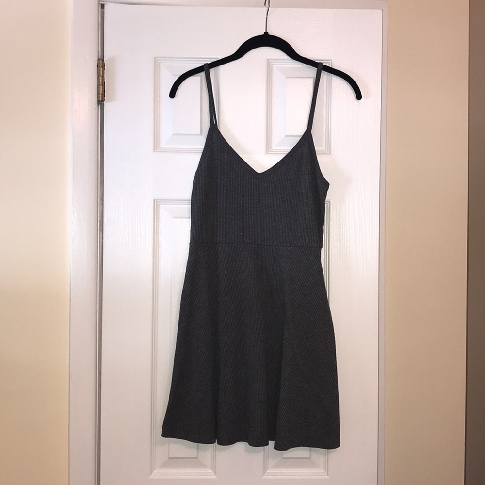 Gray Skater Dress